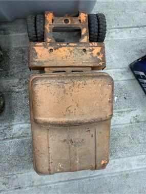 Vintage metal Tonka truck Orange